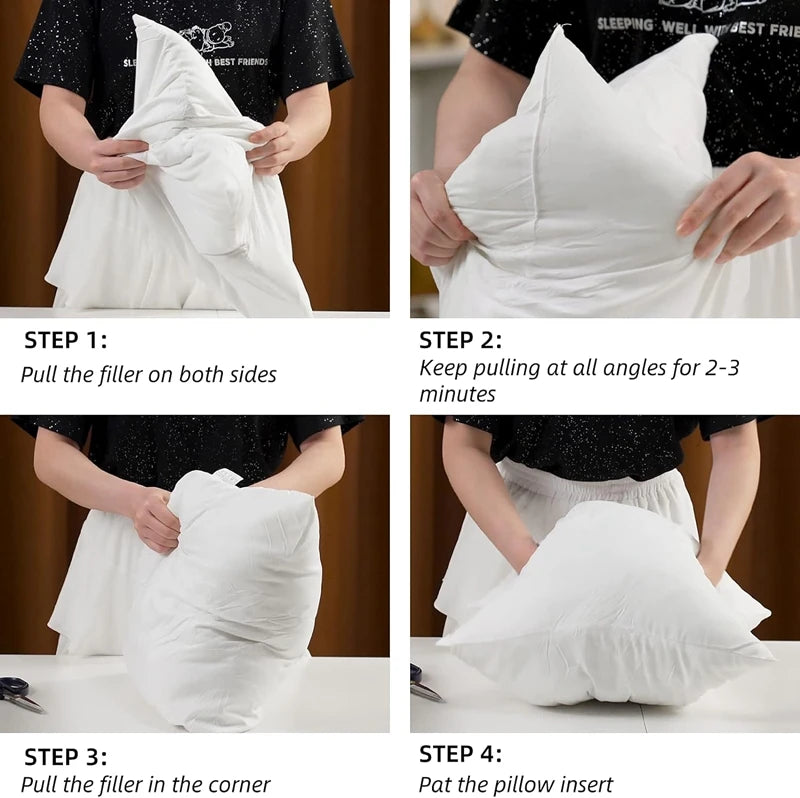 Throw Pillows Insert 30x50cm 45x45cm 50x50cm Cushion Inner Soft Fluffy Plump Stuffer Cushion Pads White Decorative Pillow Insert