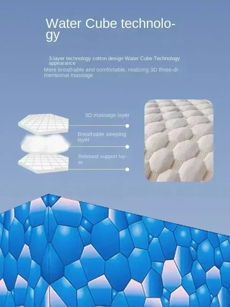 High Quality Washable Knitted Massage Pillow, Hypoallergenic Non-Collapse Neck Support Pillow for Better Sleep & Household Use